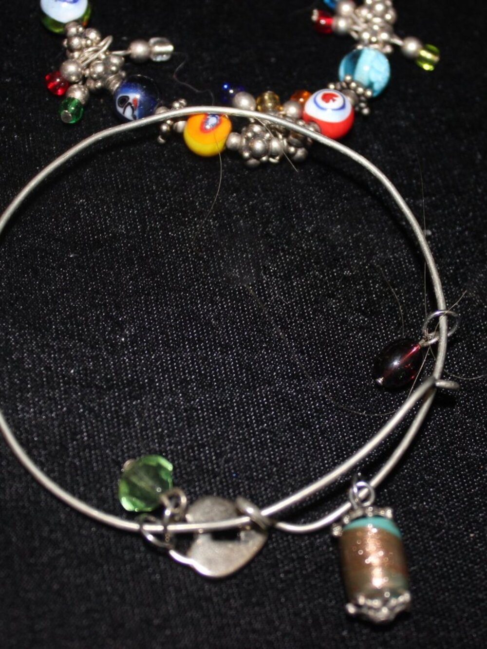 925 Sterling 5 Bracelets (Cha Cha) 1 Necklace 1 Good Luck 106 Grams Lot - Picture 9 of 12